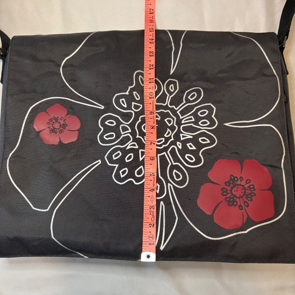 LAUREX‎ Nylon Floral Graphic Laptop / Messenger Bag - Picture 7 of 12